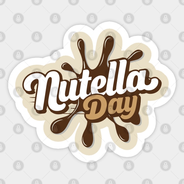 Hazelnut and Chocolate Spread – February Sticker by irfankokabi